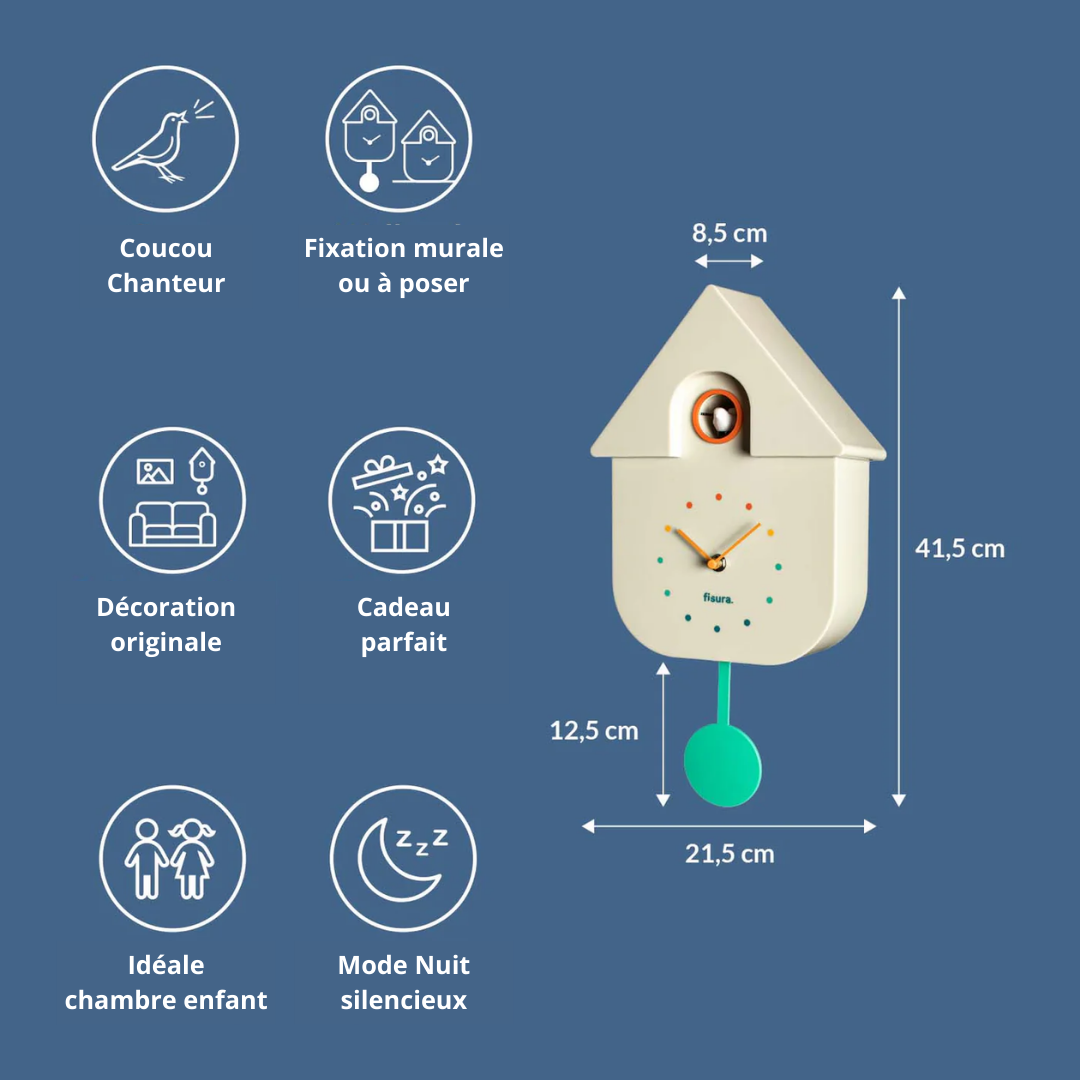 Horloge Cuckoo Beige – Image 3