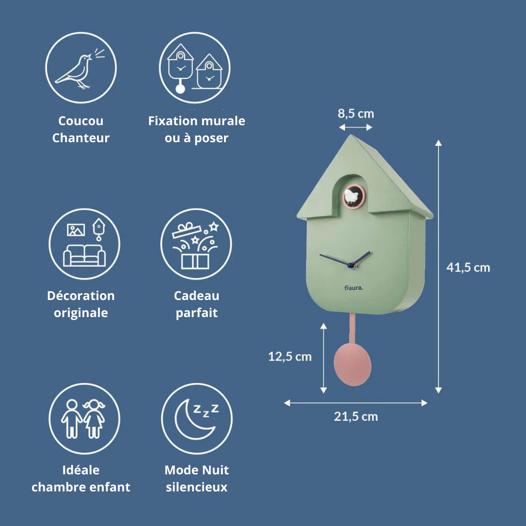 Horloge Cuckoo Menthe – Image 3