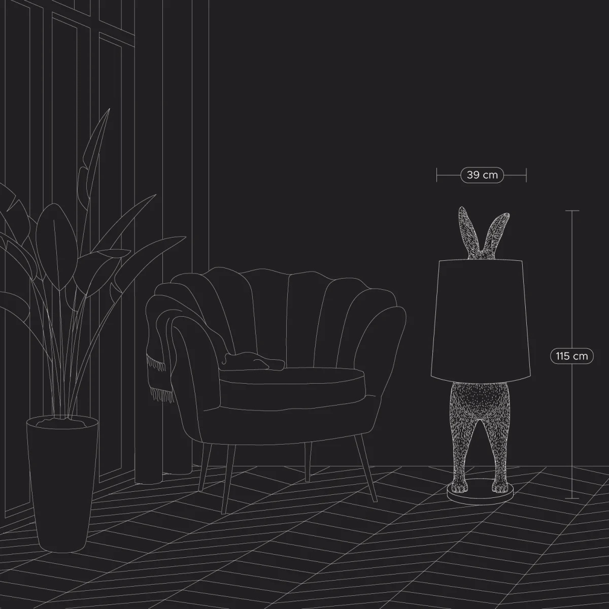 Lampe Lapin Caché – Image 3