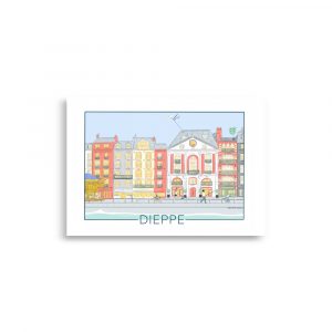 Illustration  Le Port de Dieppe – 30 x 40 cm