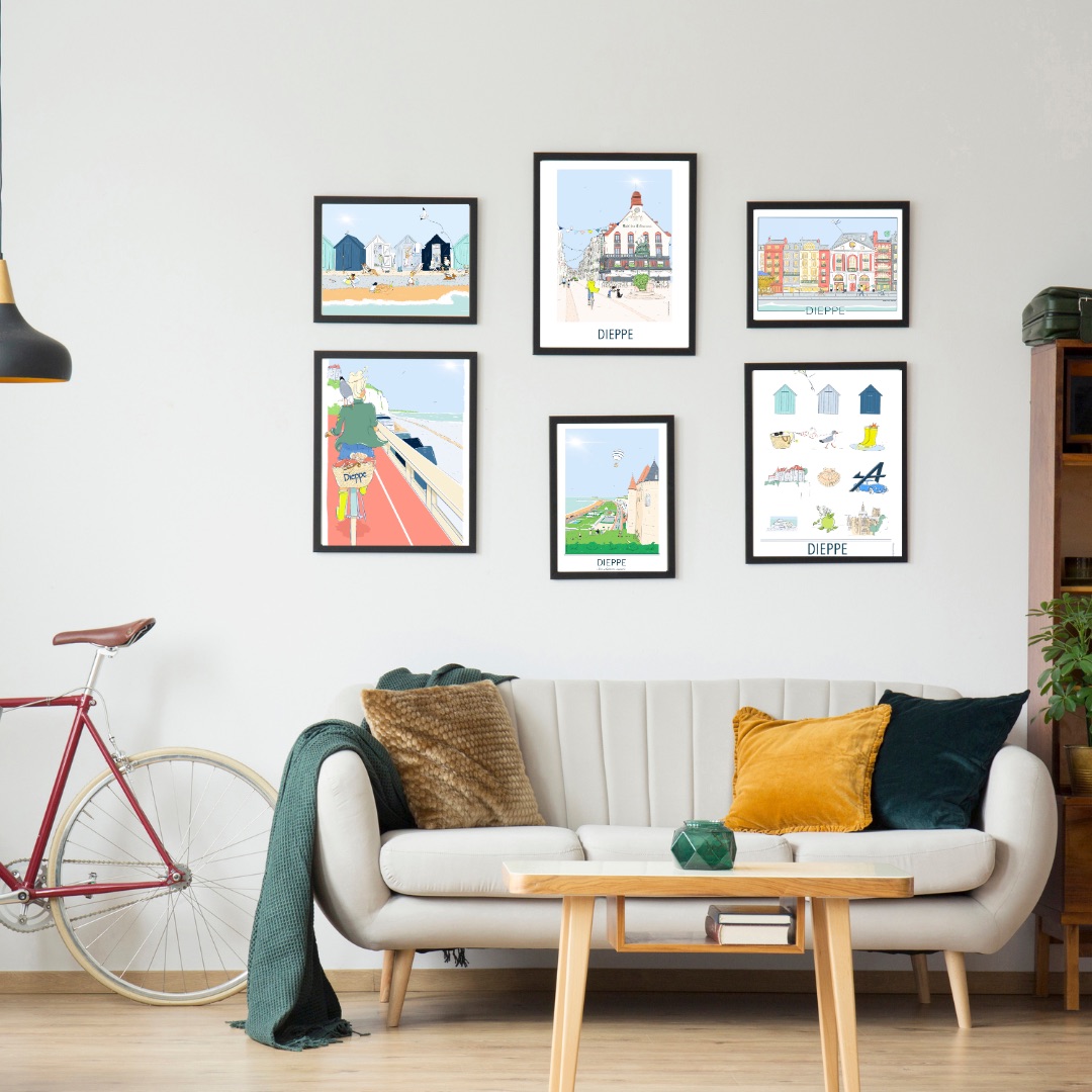 Illustration Dieppe - Pont Colbert - 30 x 40 cm – Image 3