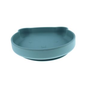 Assiette Ours Silicone Bleue