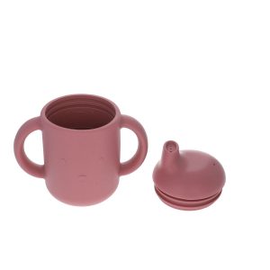 Gobelet ours silicone Rose