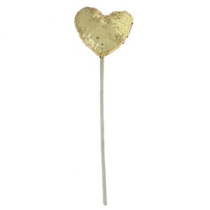 Baguette magique coeur sequins bicolore