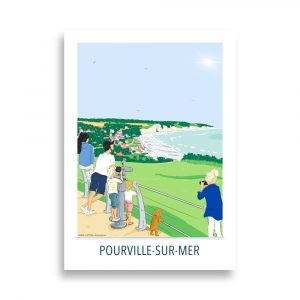 Illustration Pourville – Le Panorama – 30 x40 cm