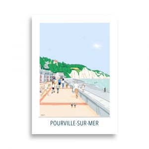 Illustration Pourville – Le Front de Mer – A4