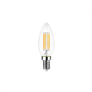 Ampoules Bougie à Filament LED E14, 6W – Claire