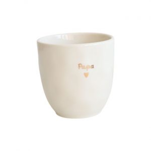 Tasse à café « Papa » cœur doré