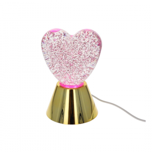 Lampe à Poser Coeur Paillette