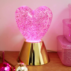 Lampe à Poser Coeur Paillette
