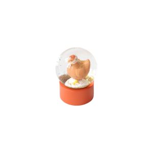 Mini boule à neige poule