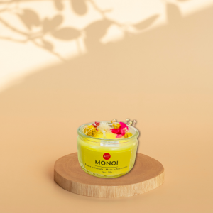 Bougie XS Fleurs – Monoï