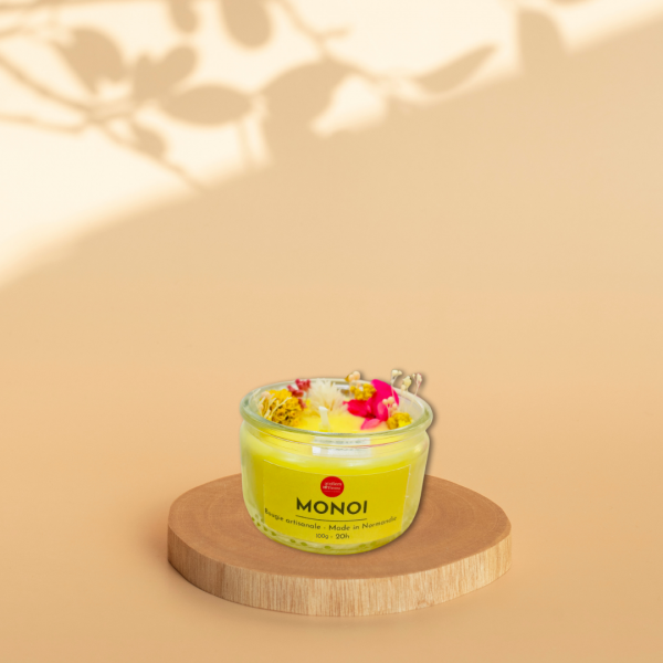 Bougie XS Fleurs - Monoï – Image 2