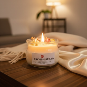 Bougie XS Fleurs – Cachemire Soie