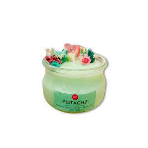 Bougie XS Fleurs – Pistache