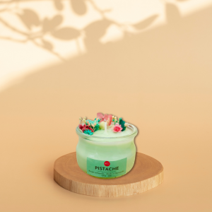 Bougie XS Fleurs – Pistache