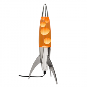 Lampe Lave Fusée Orange