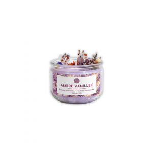 Bougie XS Fleurs – Ambre Vanillée