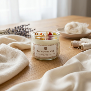 Bougie XS Fleurs – Cachemire Soie