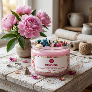 Bougie XS Fleurs – Pivoine