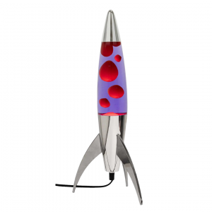 Lampe Lave Fusée Rouger et Violette