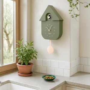 Horloge Cuckoo Pastel Kaki