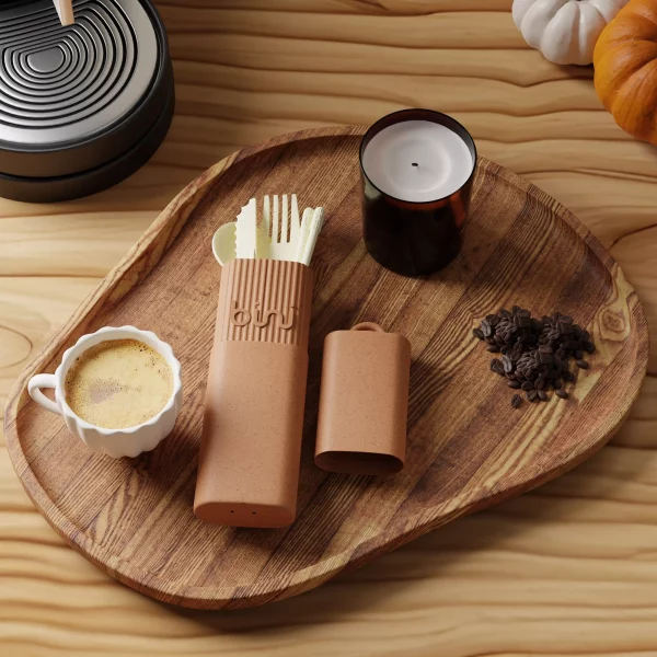 Bini Set de Couvert - Café Latté – Image 2