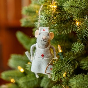 Décoration Sapin – Souris Infirmière