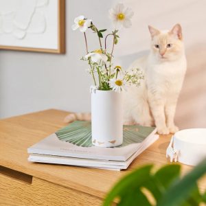 Vase Porcelaine Chat