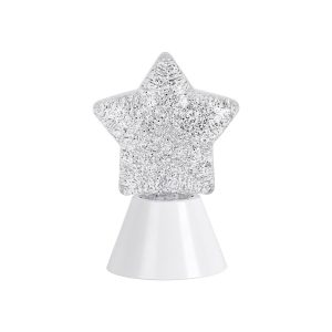 Lampe à Poser Etoile Paillette Blanche – Led Multicolors
