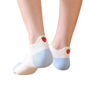 Chaussettes Languette Fraise