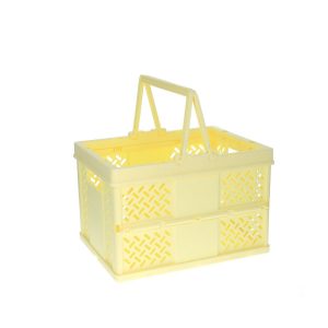 Caisse de rangement pliable – Jaune
