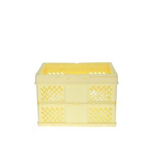 Caisse de rangement pliable – Jaune