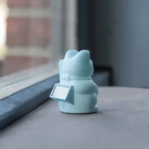 Mini Lucky Cat Solaire Bleu