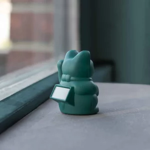 Mini Lucky Cat Solaire Vert