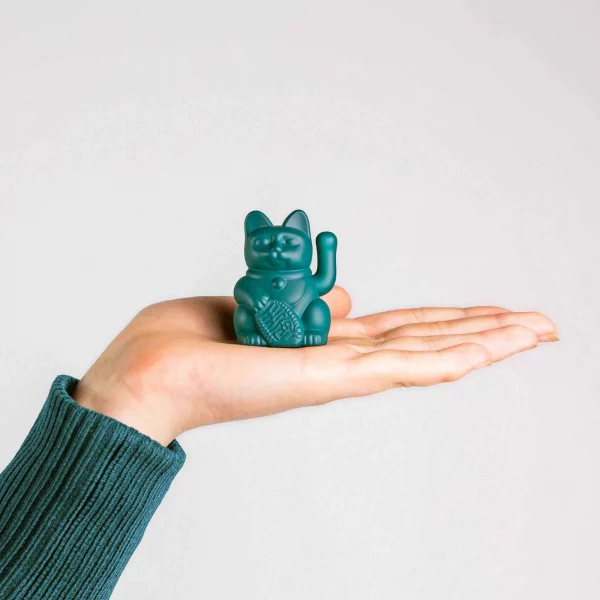 Mini Lucky Cat Solaire Vert – Image 3