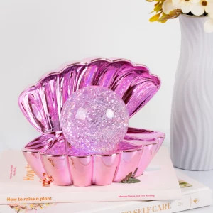 Lampe coquillage Rose