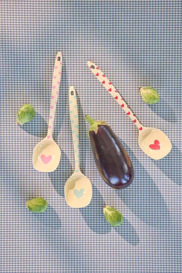 Cuillère de Cuisine Coeurs Rouge – Image 2