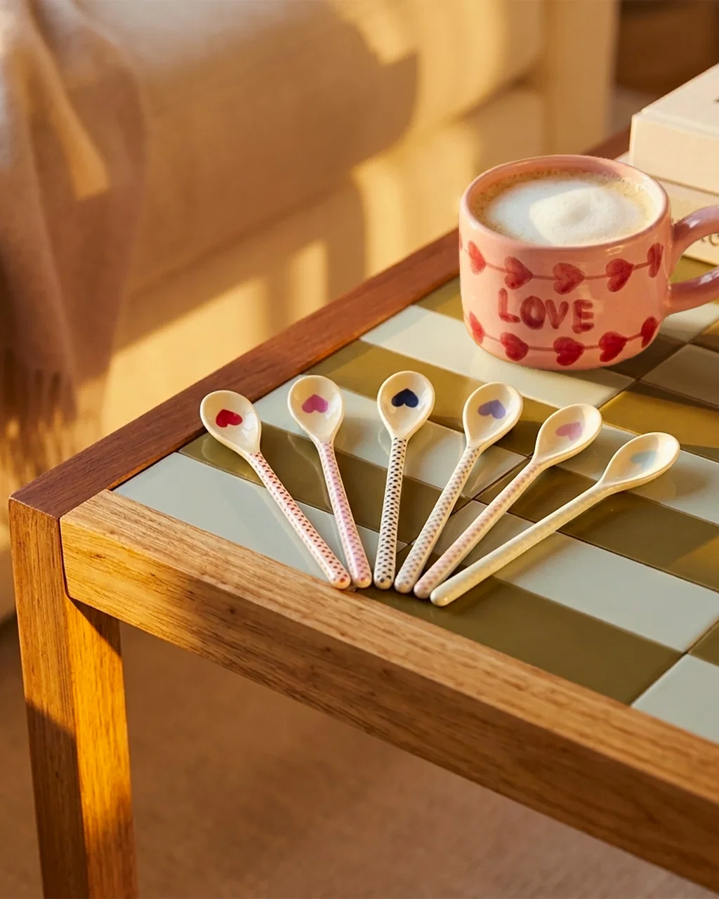 Cuillère à Latté Coeur – Image 2