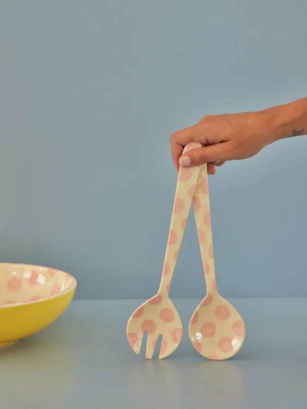 Couverts à salade - Rose clair – Image 2