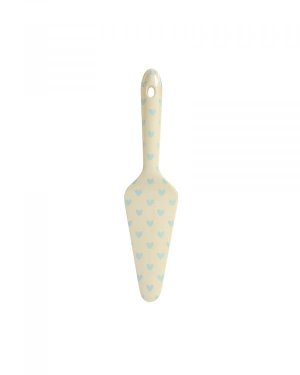Pelle à Tarte Coeurs Bleu