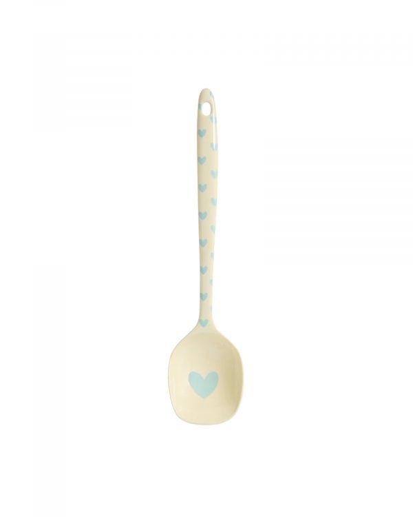 Cuillère de Cuisine Coeurs Bleue