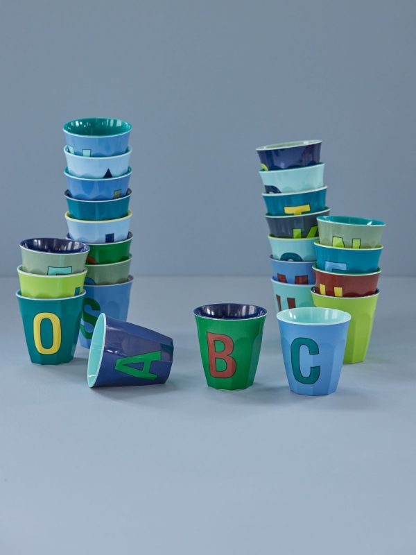 Verre Melaminé Lettre Bleu – Image 3