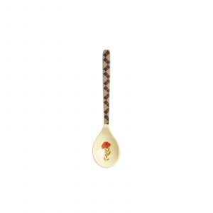 Cuillère à café Marron Fleur Rouge