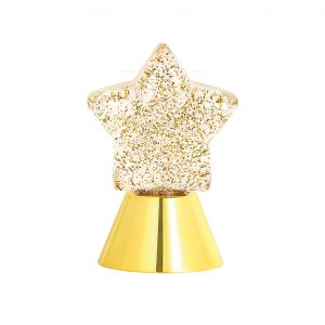 Lampe à Poser Etoile Paillette Dorée
