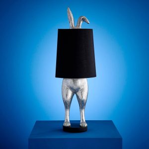 Lampe Lapin Caché Argent