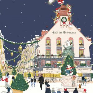 Illustration Dieppe – Les Tribunaux de Noël – 50X70 cm