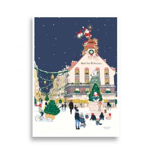 Illustration Dieppe – Les Tribunaux de Noël – 21 X 30 cm