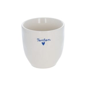 Tasse à café « Tonton » cœur bleu