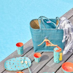 Grand Inox Gobelet thermos – Bleu – Retro